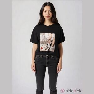 NWOT PEPPER and Mint Rhinestone Graphic tee Size M